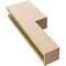 Ekena Millwork 4"W x 8"D x 24"H Thin Chapel Hill Rough Cedar Woodgrain TimberThane Corbel, Primed Tan CORUR04X08X24CHPRCPR - alternate 3